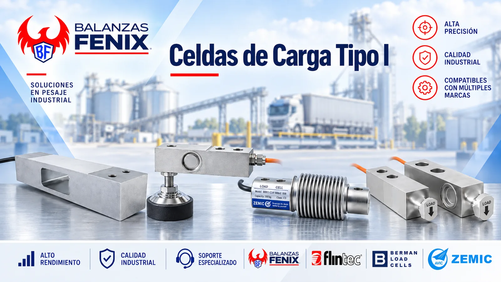Celdas de carga tipo I por pedido