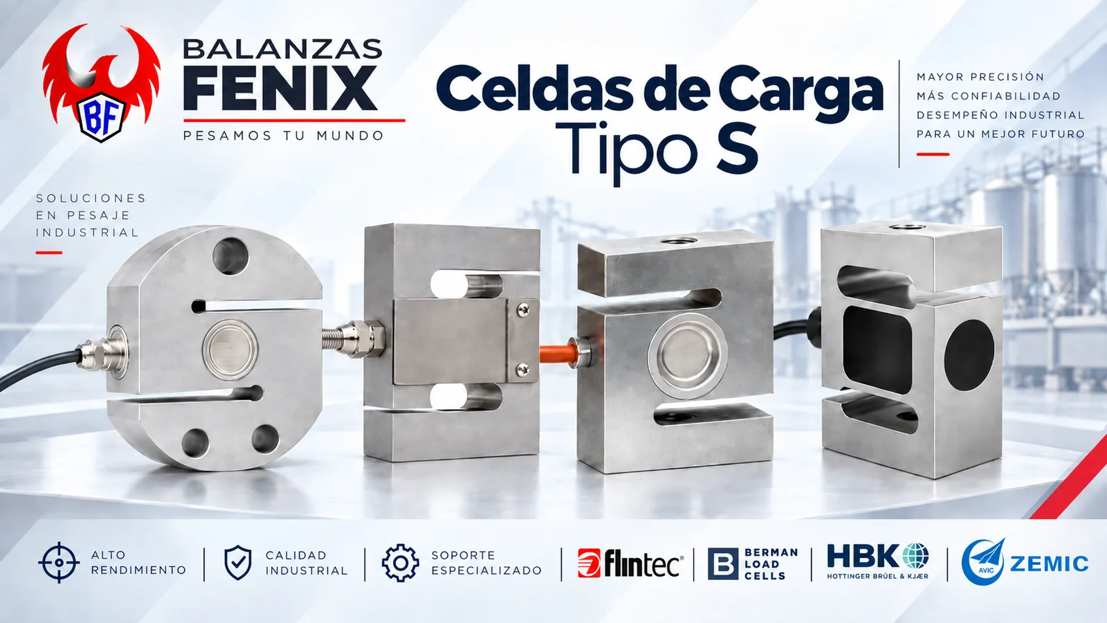 Celdas de carga tipo S por pedido
